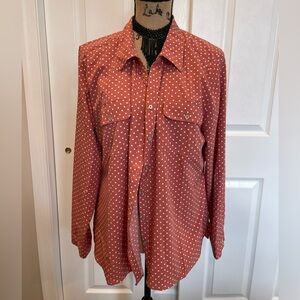 Coral Bay polka dot dress blouse